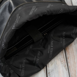 Plecak skórzany vintage roll top na laptopa miejski czarny Paolo Peruzzi SL-02-BL