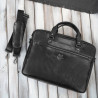 Torba męska na ramię do ręki skórzana na laptopa dokumenty A4 czarna pojemna Paolo Peruzzi SL-08-BL