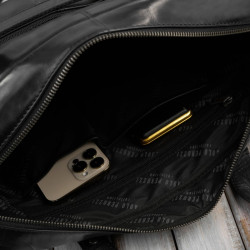 Torba męska na ramię do ręki skórzana na laptopa dokumenty A4 czarna pojemna Paolo Peruzzi SL-08-BL