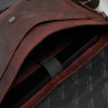 Torba skórzana męska na ramię na laptopa brązowa vintage Paolo Peruzzi SL-09-BR