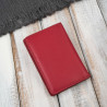 Etui na karty czerwone skórzane eleganckie RFID Paolo Peruzzi KV-05-RD