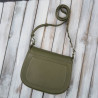 Torebka damska skórzana listonoszka ze skóry licowej modna oliwkowa Paolo Peruzzi KV-06-GR