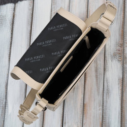 Torebka damska skórzana listonoszka ze skóry licowej modna beżowa Paolo Peruzzi KV-06-BG