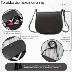 Torebka damska skórzana listonoszka ze skóry licowej modna brązowa Paolo Peruzzi KV-06-BR