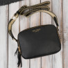 Torebka damska skórzana listonoszka na ramię modna czarna Paolo Peruzzi KV-03-BL