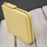 Portfel damski skórzany mały żółty w orientacji poziomej z RFID Paolo Peruzzi KV-04-YL