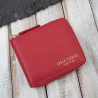 Portfel damski skórzany mały czerwony w orientacji poziomej z RFID Paolo Peruzzi KV-04-RD