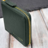 Portfel damski skórzany mały ciemnozielony w orientacji poziomej z RFID Paolo Peruzzi KV-04-DGR