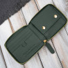 Portfel damski skórzany mały ciemnozielony w orientacji poziomej z RFID Paolo Peruzzi KV-04-DGR
