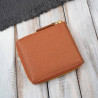 Portfel damski skórzany mały koniakowy w orientacji poziomej z RFID Paolo Peruzzi KV-04-CG
