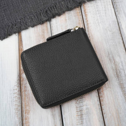 Portfel damski skórzany mały czarny w orientacji poziomej z RFID Paolo Peruzzi KV-04-BL