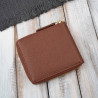 Portfel damski skórzany mały brązowy w orientacji poziomej z RFID Paolo Peruzzi KV-04-BR