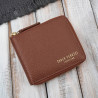 Portfel damski skórzany mały brązowy w orientacji poziomej z RFID Paolo Peruzzi KV-04-BR
