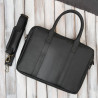 Torba męska na ramię skórzana na dokumenty A4 na laptopa czarna elegancka Paolo Peruzzi IM-05-BL