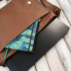 Torba męska skórzana na laptopa na ramię brązowa Paolo Peruzzi IM-03-BR