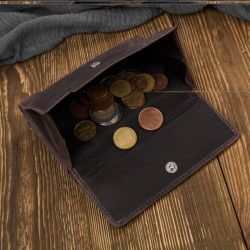 Portfel damski brązowy skóra naturalna vintage RFID Paolo Peruzzi T-33-HBR