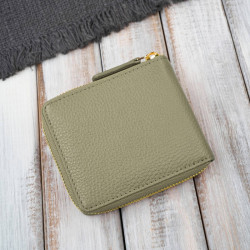 Portfel damski skórzany mały zielony w orientacji poziomej z RFID Paolo Peruzzi KV-04-GR
