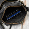Saszetka męska skórzana na ramię czarna mała funkcjonalna Paolo Peruzzi IM-02-BL