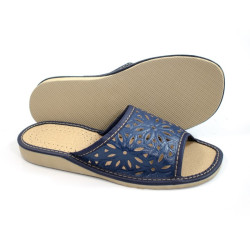 Kapcie klapki damskie R.39 ażurowe wygodne lekkie profilowane KD-02-DB-39