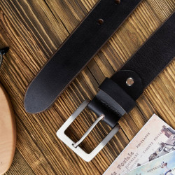 Czarny pasek męski skórzany vintage 90 cm Paolo Peruzzi 05Z0190