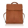 Plecaczek damski skórzany koniakowy mały plecak miejski Abruzzo ABR-42-CG
