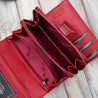 Czerwony skórzany portfel damski lakierowany SP-17-RD