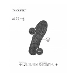 WKŁADKI DO BUTÓW OCIEPLAJĄCE GRUBY FILC COCCINE rozm 45