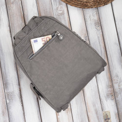 Modny plecaczek damski w kolorze szarym SP-10-GR