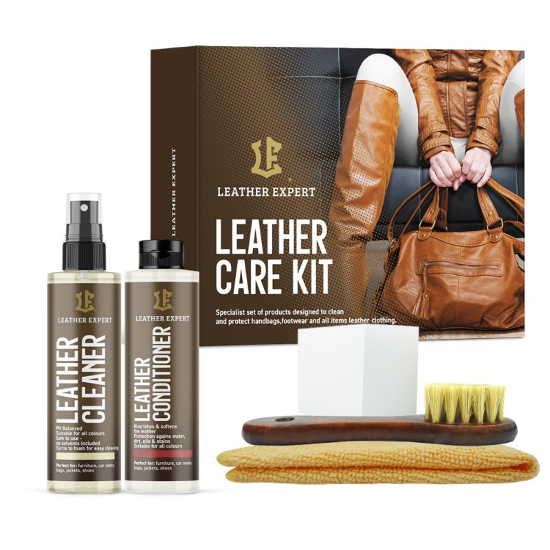 Leather Expert Care Kit 2x100ml - zestaw do czyszczenia i pielęgnacji skóry LE-18-HC2100