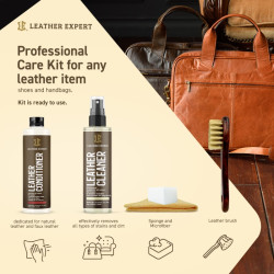 Leather Expert Care Kit 2x100ml - zestaw do czyszczenia i pielęgnacji skóry LE-18-HC2100