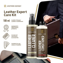 Leather Expert Care Kit 2x100ml - zestaw do czyszczenia i pielęgnacji skóry LE-18-HC2100