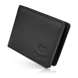 Poręczny skórzany portfel męski Paolo Peruzzi T-79-BL