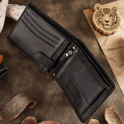 Poręczny skórzany portfel męski Paolo Peruzzi T-79-BL