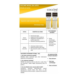 WKŁADKI COCCINE WOOL ON LATEX - WEŁNA NA LATEKSIE r.37 1032014