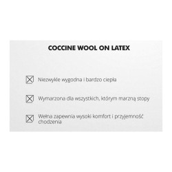 WKŁADKI COCCINE WOOL ON LATEX - WEŁNA NA LATEKSIE r.37 1032014