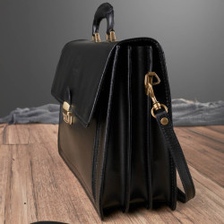 Ekskluzywna skórzana teczka męska Paolo Peruzzi N03-BL