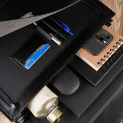 Ekskluzywna skórzana teczka męska Paolo Peruzzi N03-BL