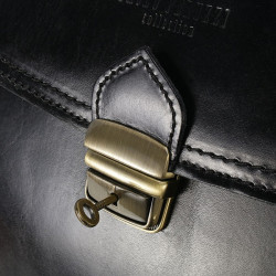 Ekskluzywna skórzana teczka męska aktówka N04-BL