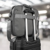 Torba na laptopa szara unisex materiałowa lekka do ręki na ramię AS-02-DGR