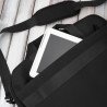 Torba na laptopa czarna unisex materiałowa lekka do ręki na ramię AS-02-BL