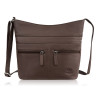 Torebka damska skórzana na ramię pojemna brązowa Paolo Peruzzi AY-23-BR