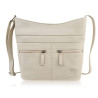 Torebka damska skórzana na ramię pojemna beżowa Paolo Peruzzi AY-23-BG