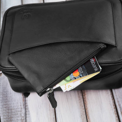 Torebka damska skórzana listonoszka na ramię czarna Paolo Peruzzi AY-20-BL