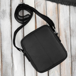 Listonoszka saszetka męska skórzana na ramię czarna Paolo Peruzzi AY-27-BL