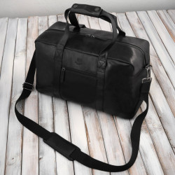 Torba podróżna męska skórzana duża pojemna czarna SL-10-BL
