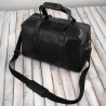 Torba podróżna męska skórzana duża pojemna czarna SL-10-BL