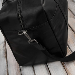 Torba podróżna męska skórzana duża pojemna czarna SL-10-BL