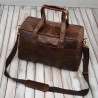 Torba podróżna męska skórzana duża pojemna koniakowa SL-10-CG