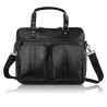 Skórzana torba na laptopa męska na dokumenty czarna Paolo Peruzzi SL-01-BL
