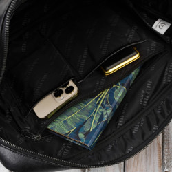 Skórzana torba na laptopa męska na dokumenty czarna Paolo Peruzzi SL-01-BL